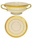 Bill Clinton White House China Soup Bowl and Saucer to Honor the 200th Anniversary of the White House